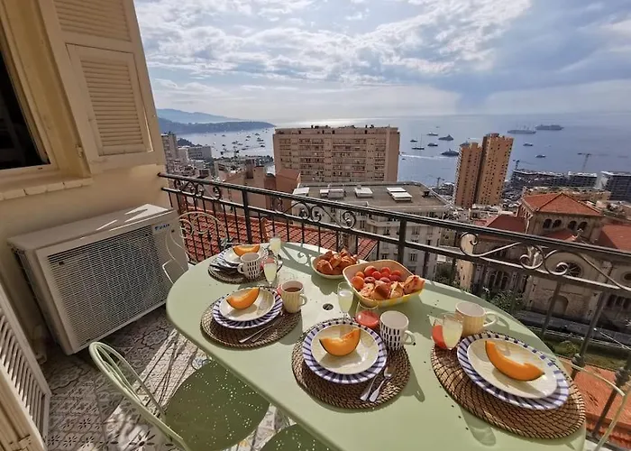 아파트 Vista Monaco, 5mn Walk To Monaco, Amazing View 보솔레이