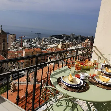 Appartement Vista Monaco, 5mn Walk To Monaco, Amazing View Beausoleil
